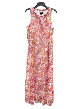 Harper 241 Sleeveless Paisley Print Maxi Dress Size Large